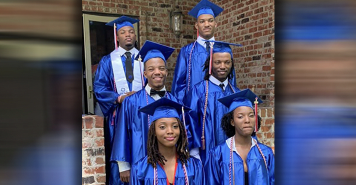first surviving set of African American sextuplets graduate from high school, 18 years after C-section delivery at 26.5 weeks